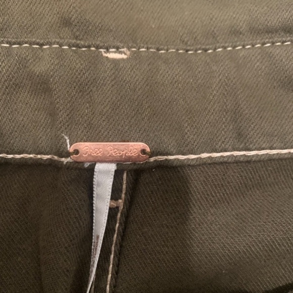 Free People Skirt Olive Green Size 10 Preowned - Picture 8 of 8